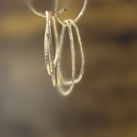 Long Goldtone Link Necklace w/ Earrings - Picture 7 of 13